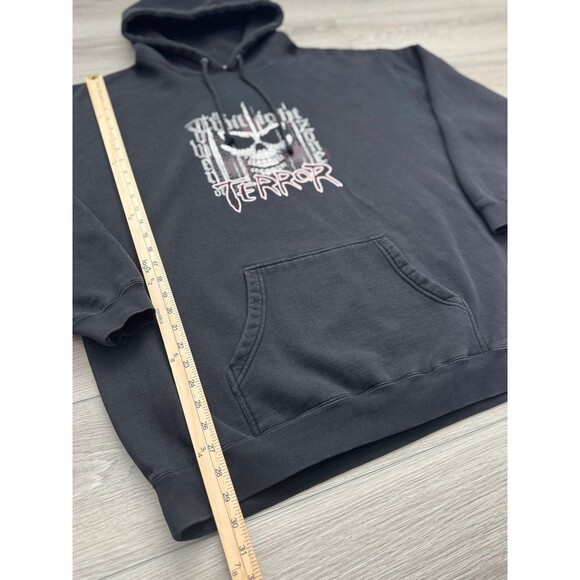 Vintage 90s Walt Disney World Disneyland Tower of Terror Mens Hoodie - sz XXL - Picture 3 of 6